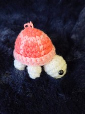 Handmade Amigurumi Crochet Turtle Keychain Bag Charm