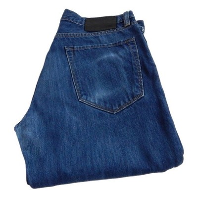 Hugo Boss Maine Jeans Straight Blau Taille 34 Bein 30 W34 L30 Zip Fly (Q7888)