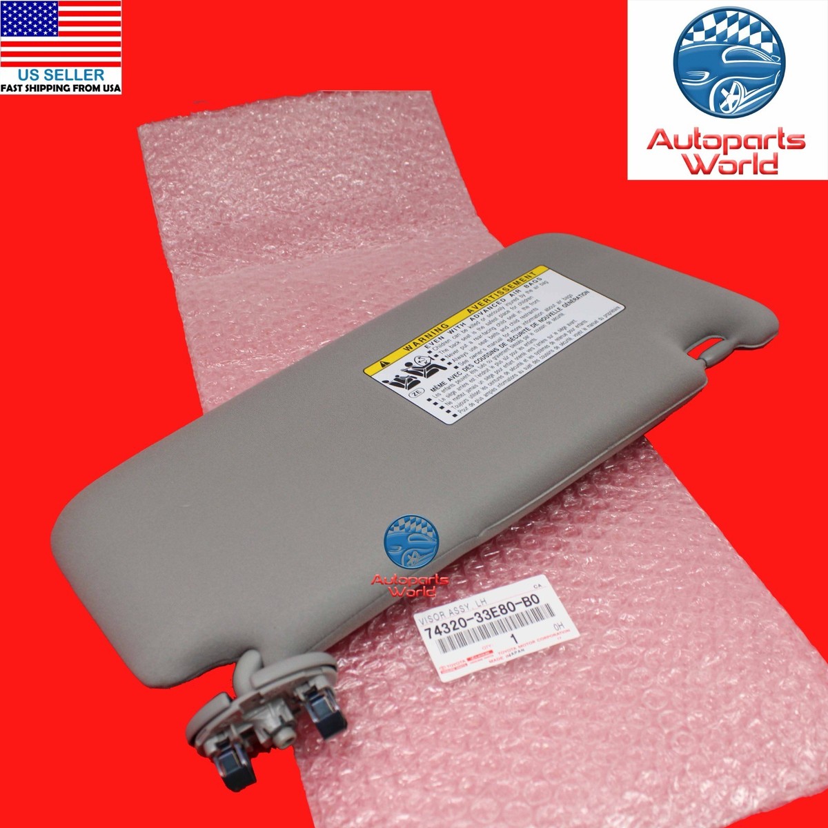 Car Sun Visor Bracket Hook Clip For Toyota Camry Corolla Highlander Prius RAV4 Sun Visor Bracket Hook Clip - 34