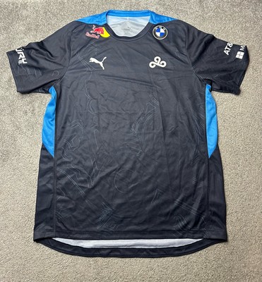 PUMA Cloud9 X E7 Gameday Esports Jersey Mens Size L Blue WINSOME Gaming