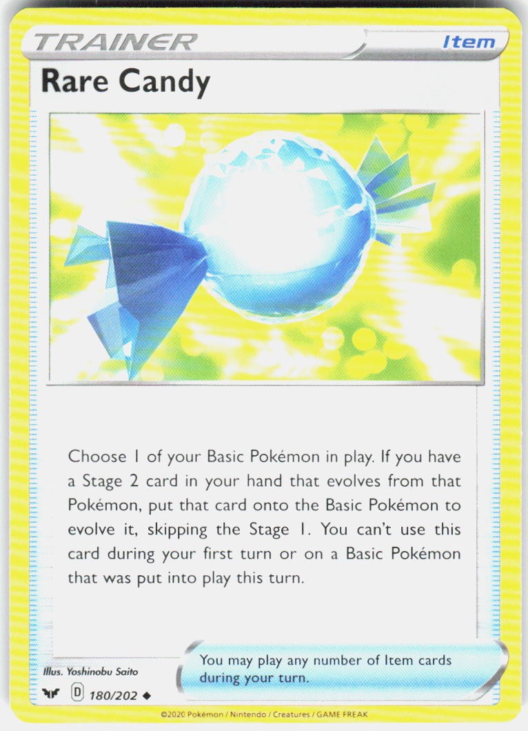 Rare Candy 180/202 SWSH01: Sword & Shield Base Set Pokemon