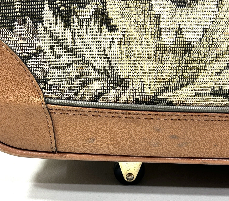 复古 American Tourister 挂毯花卉轮式行李箱 26 X 18 — 第 4/4 张图片