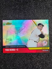 2002 Topps Finest - Moments Autographs Yogi Berra #FMA-YB (AU)