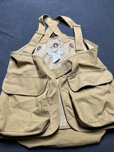 Vintage Canvas Game hide Duck Hunting Vest Size M
