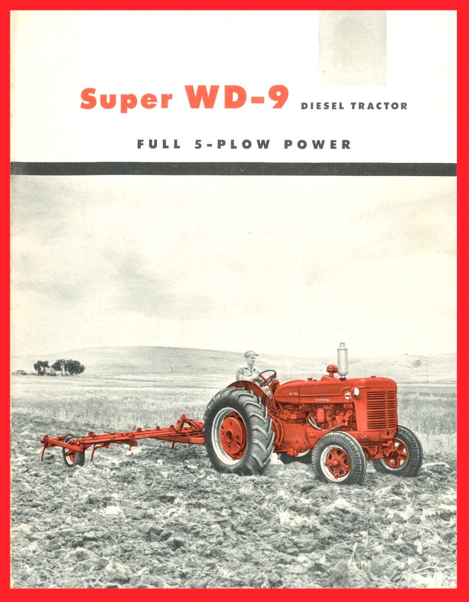 IH International McCormick Super WD-9 Diesel Tractor Sales