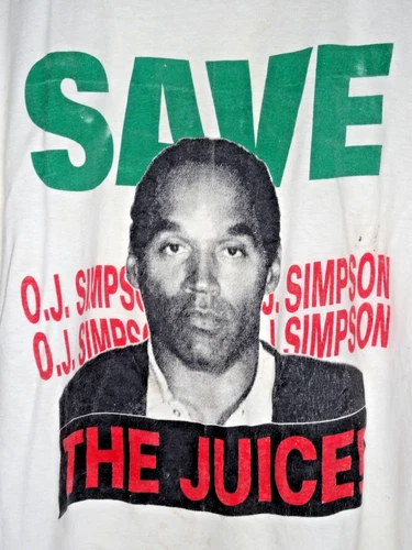 OJ Simpson T Shirt Medium 90s Rap Tee Single Stitch 1990s vintage concert t-shirt, vintage, size M, single stitch, B+ condition