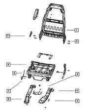 Genuine Mopar Recliner Handle 1FL44DX9AB