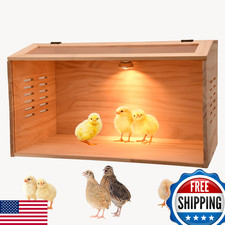 Chick Brooder Box with Heaters, Poultry  Small Animal Nursery, Multi-Size