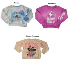 Character Girls Soft Crewneck Graphic Print Sweatshirt