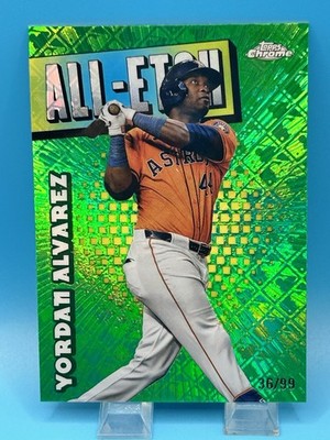 2025 Topps Chrome Logofractor All Etch YORDAN ALVAREZ #CAE-14 GREEN /99