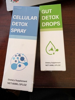 Zeolite Detox Pack  Clinoptilolite Zeolite Drops and Spray  60 ML + 30ML