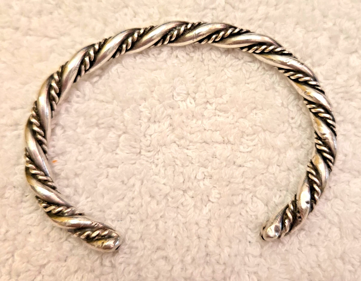 sterling silver twisted cuff bracelet products for sale | eBay