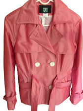 Women's Spring Small Pink Jacket Short Sheen Belted Gorgeous Valentines