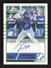 2020 Panini Chronicles Classics #CA-TG Terrance Gore Auto Royals Braves Dodgers 