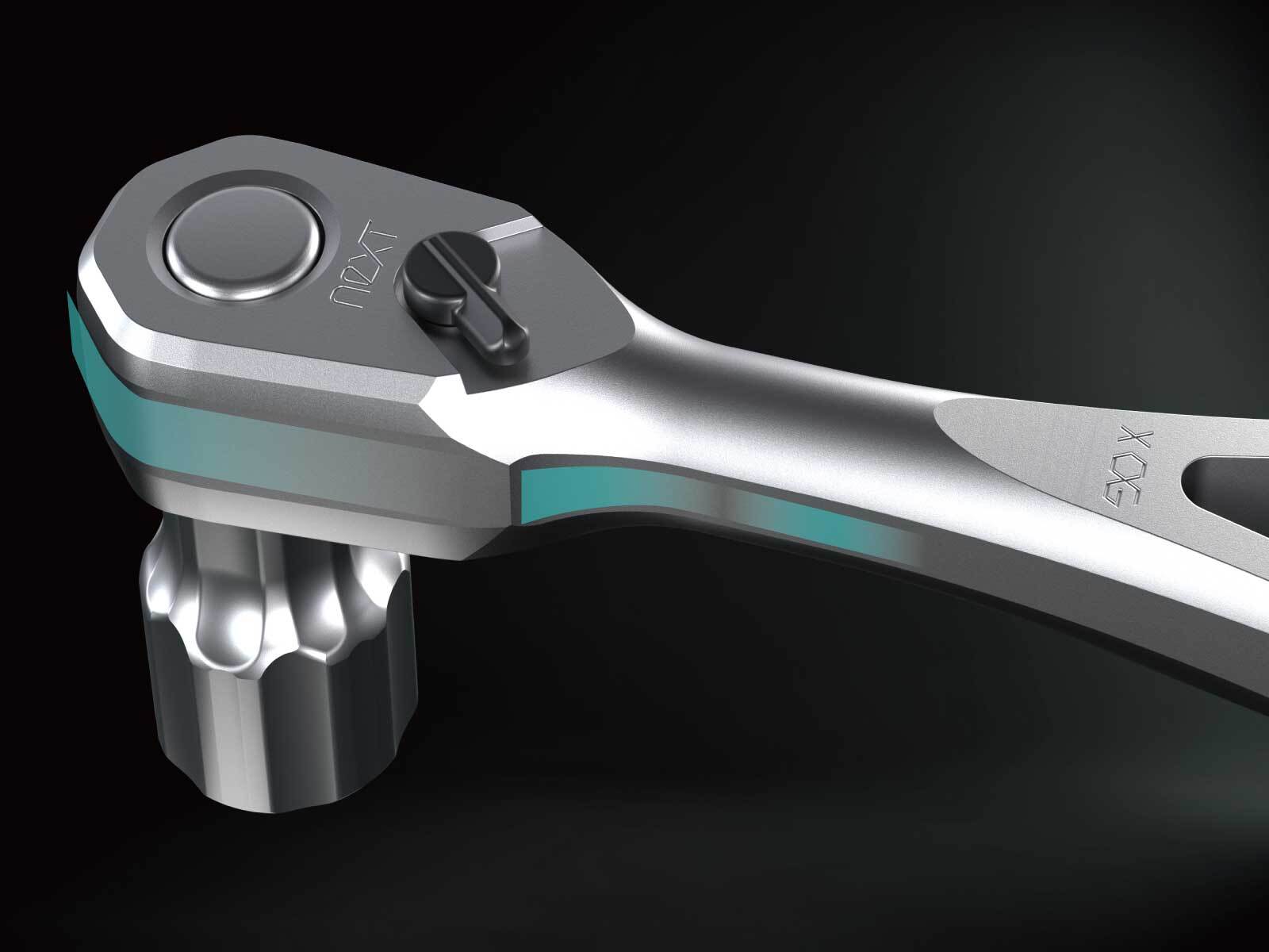 NEPROS 9.5sq. Next Ratchet Handle NBR390X 90-Gears L=180mm Made in ...