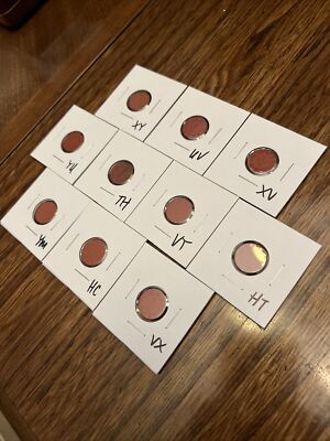 10 OPA RED POINT TOKENS USED ISSUED 1942-1945 WWll - TH, HT, etc.