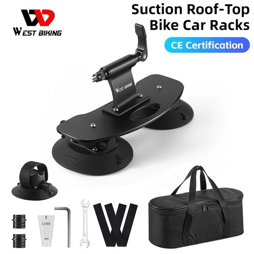 Bicycle Suction Cup Rooftop Rack Car Roof Vacuum Bike Rack Carrier For ...