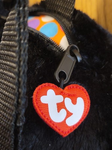 TY Beanie Boos TRACEY 9" schwarz Hunderucksack Plüsch Handtasche - Bild 4 von 5