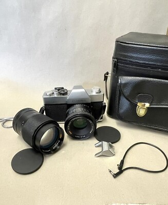 COSINA 1000 S mit UMC 35mm /1:2,8+ 135mm/ 1:2,8+ Tasche+Blitzschuh #L1