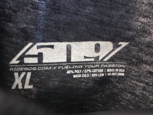 509 SNOWMOBILE BRAND CAN'T CANCEL WINTER BLACK T-SHIRT SIZE XL F09011100-150-001 - Picture 3 of 5