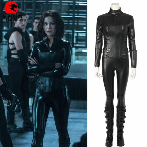 DFYM Underworld Blood Wars Vampire Warrior Selene Cosplay Costume Leather Suit - Picture 1 of 9