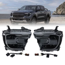 LED Headlight Replacement Fits FORD RANGER T9 2022-2024 Head light Assembly Pair