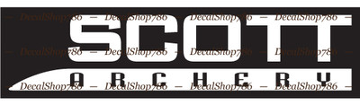 Scott Archery - Outdoor Sports/Bow Hunting - Vinyl Die-Cut Peel N' Stick Decal