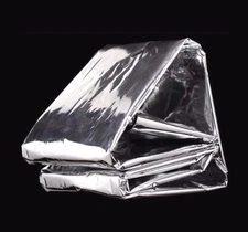 2+2 FREE XL Emergency BLANKETS Back Pack Camping Survival Winter Car Truck