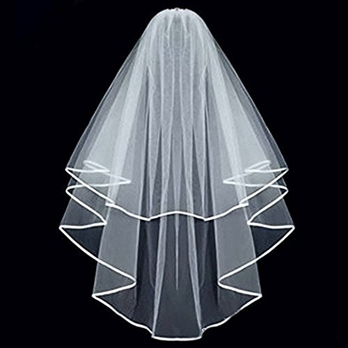 VELO De Novia Boda Casamiento TIPO Cascada ELEGANTE Con Doble Cinta Peine  for sale online | eBay