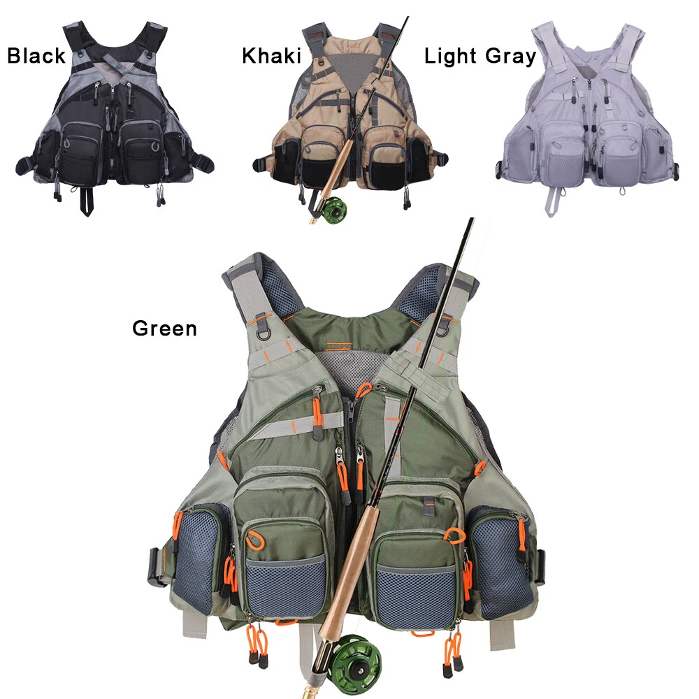 Fly Fishing Mesh Vest General Size Adjustable Mutil-Pocket Breathable Vest
Opens in a new window or