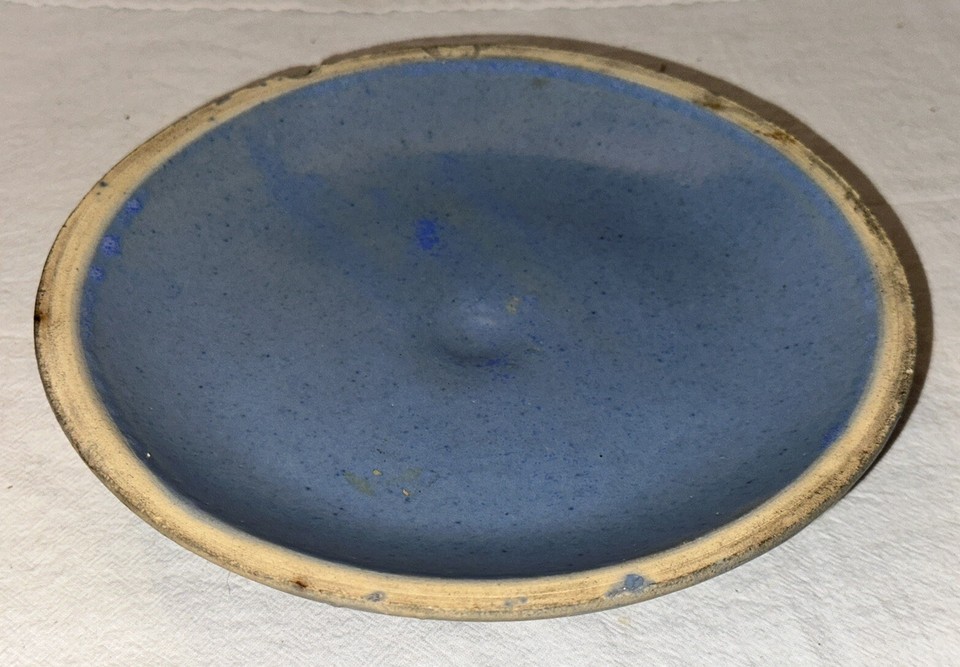 ANTIQUE RUCKEL'S WHITE HALL ILLINOIS STONEWARE BLUE STAR POTTERY CROCK BOWL LID eBay