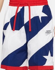 AUTHENTIC NIKE AIR THROWBACK FLAG BASKETBALL SHORTS CK6311-492