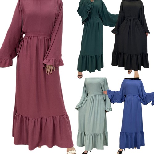 Ramadan Women Muslim Abaya Kaftan Long Maxi Dress Party Abaya Islamic Arab Gown - Picture 9 of 376