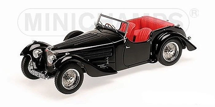 Minichamps 1937 Bugatti Type 57SC Corsica Roadster Blackhawk Resin 1:18*New Item - Image 3 of 4