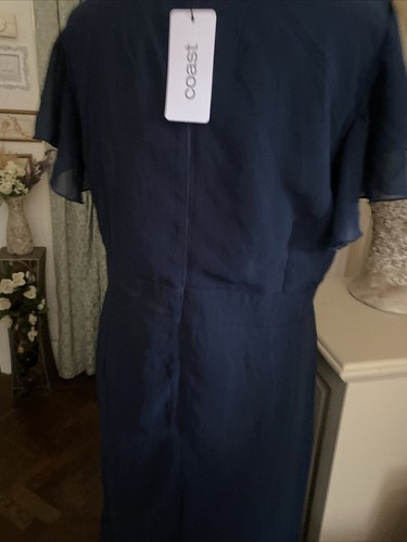 Atemberaubendes Kleid Coast formell Anlass 20 Hochzeit Party marineblau elegant lang 48”ch❤️ - Bild 7 von 12
