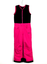 Arctix 5K Infinity Insulated Bib Overalls Size M Youth Fuchsia Pink Fleece Top