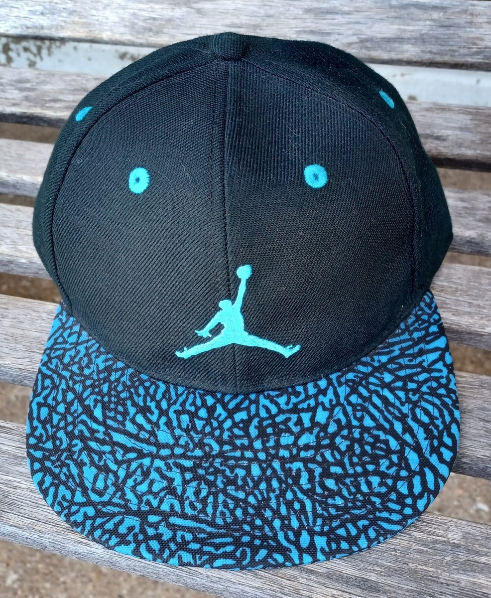 Nike Jordan Jumpman youth snapback hat cap blue black cement