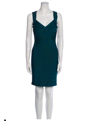 Herve Leger - Bandage mini dress in green