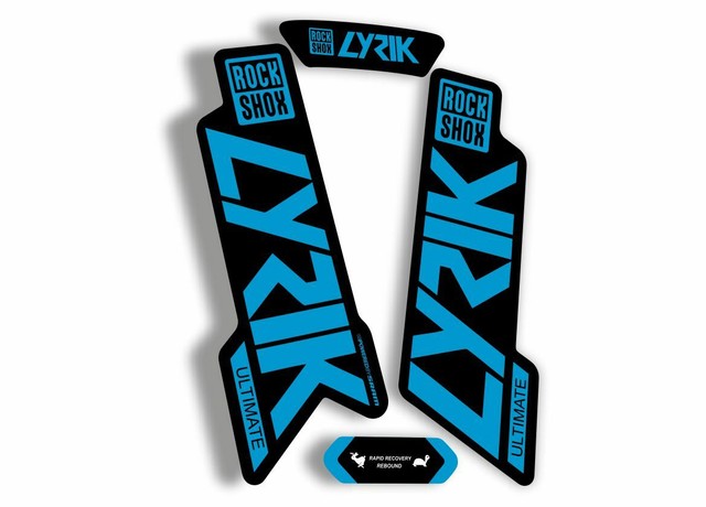 rockshox lyrik ultimate decals silver
