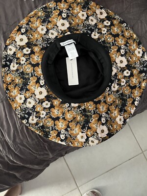Anthropologie Corduroy Floral Print Bucket Hat | eBay
