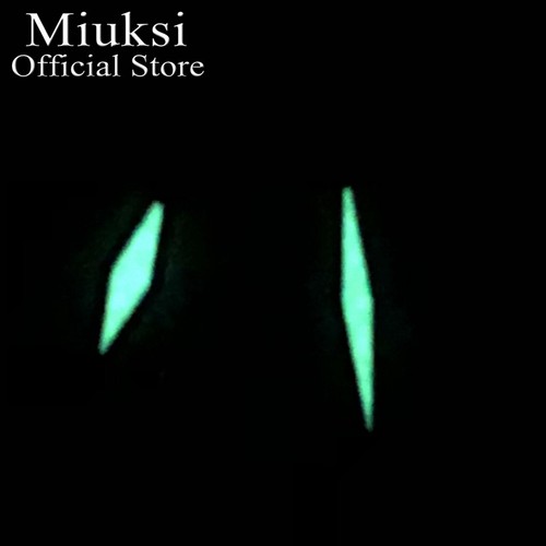 Miuksi silver blue watch hands green luminous hands fit NH35 NH36 ETA2824 PT5000 - Picture 5 of 11