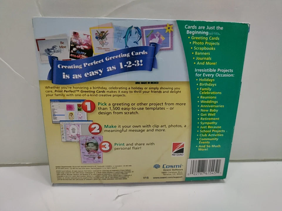 Cosmi Print Perfect Greeting Cards Software - Sealed - Image 2 of 4