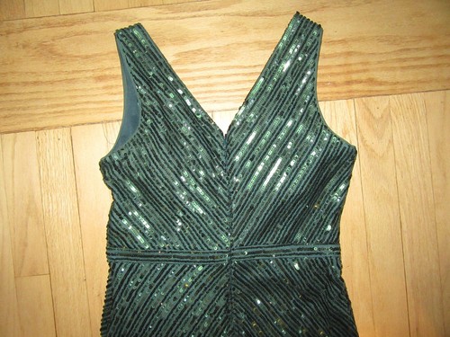9J/NW NIGHTWAT PAILLETTENKLEID/ÄRMELLOS/SMARAGDGRÜN/SCHLITZ/GR.10! - Bild 8 von 8