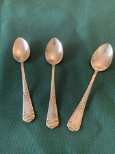 Lot of Baby Feeding Spoons vintage Antique 3 4 ornate