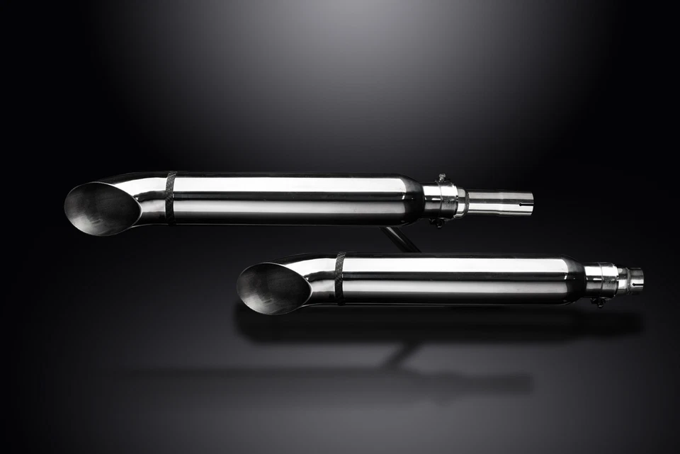 Глушители выхлопные Honda VT1100 Shadow Sabre 2000-2007 16 дюймов нержавеющая сталь поворотный наконечник - Изображение 4 из 4