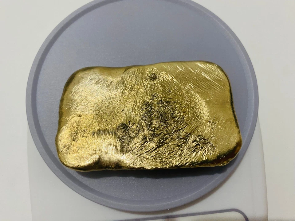 265 Grams Scrap Gold Bar For Gold Recovery Melted Different Computer Coins Pins - Imagen 3 de 4