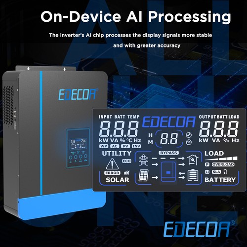 7000VA 48V Wechselrichter Hybrid Inverter Off-grid PV 55-450V MPPT 110A WIFI APP - Bild 7 von 13