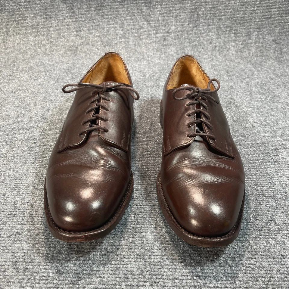 Zapatos Oxford Steven Alan Para Hombre Talla 10 Marrón Con Cordones Punta Redonda 14225 Foto 4 de 4