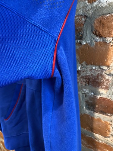 Adidas Mens Kansas University Jayhawks Blue Hoodie Size Large. Pre-Owned - Picture 4 of 8