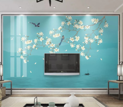 3D Lake Branch 2314 Wallpaper Mural Paper Wall Print Indoor Murals CA Coco